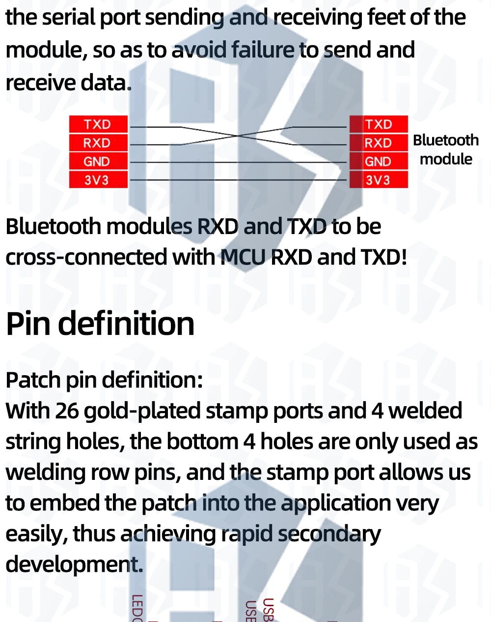 1PCS HC-08 Low-Power Bluetooth Module – BLE 4.0 UART Serial Port for Arduino Projects