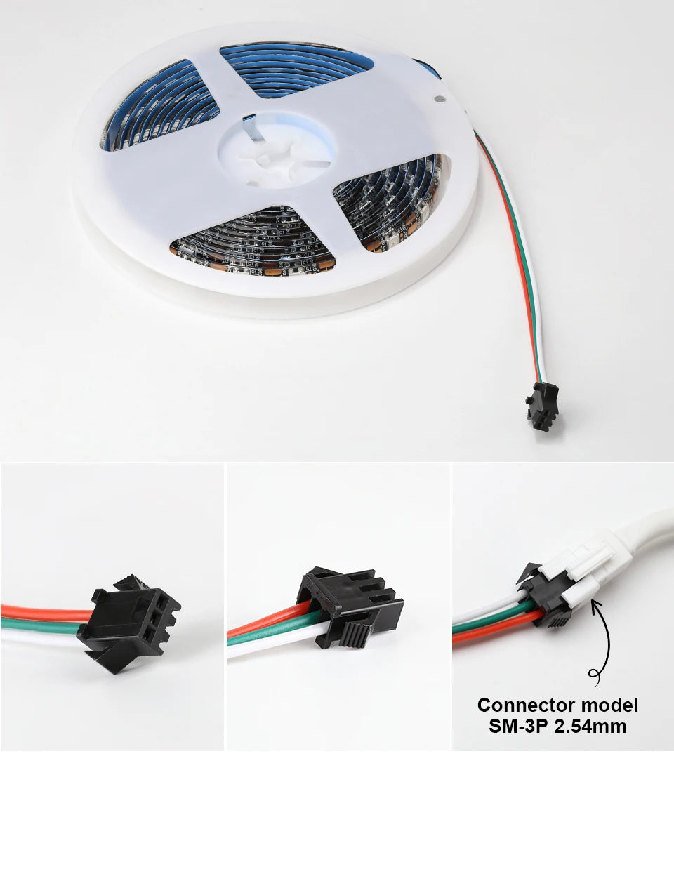 WS2812B Led Lights DC5V Smart RGB Led Strip Light Individually Addressable IC Magic Strip Light Black White PCB IP30/IP65/IP67