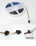 WS2812B Led Lights DC5V Smart RGB Led Strip Light Individually Addressable IC Magic Strip Light Black White PCB IP30/IP65/IP67