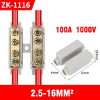 High Power Branch Terminal Quick Wire Connector Terminal Block 400V Electrical Cable Junction Box ZK-306 T-Type Wiring Terminal