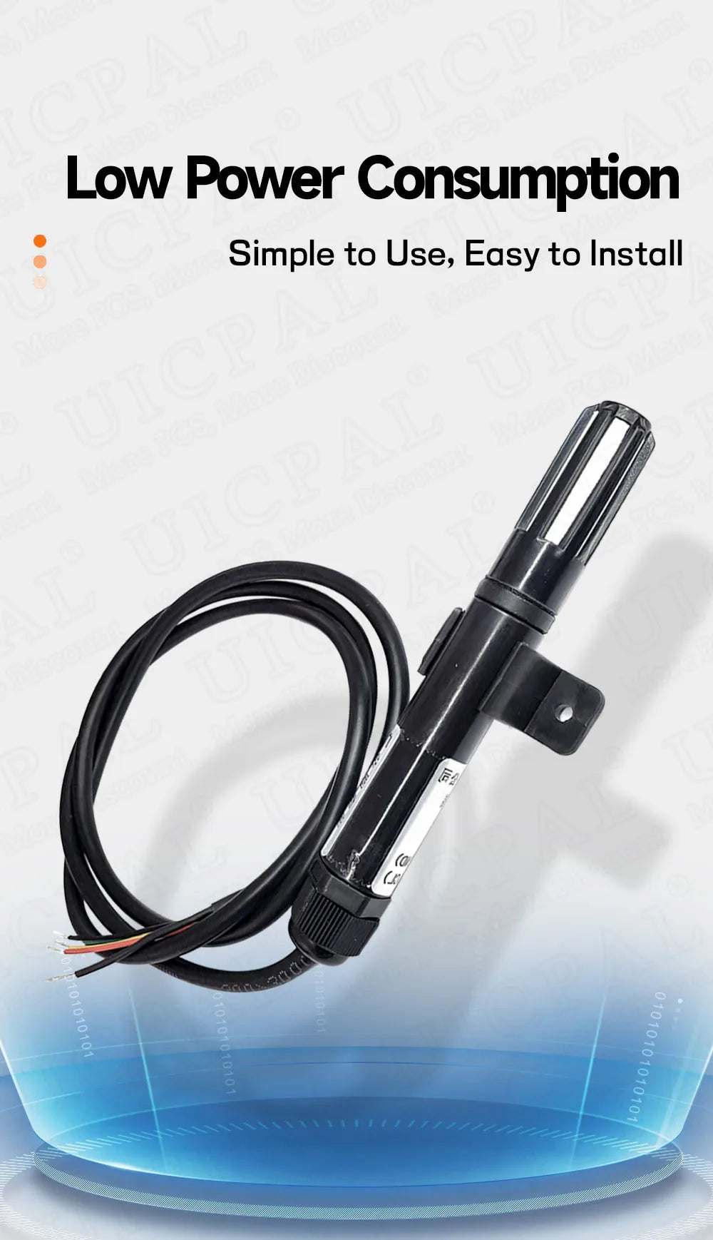 BME280 High Precision Temperature and Humidity Sensor Probe Cable 1M 2M 3M 5M Digital Sensor I2C or RS485 Waterproof Shield