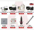 AMPCOM CAT6 Keystone Jack Snap-in RJ45 Punch-Down Cat.6 Keystone Module Adapter |UTP|Compatible with CAT6