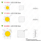 Hydroponice 3W 5W 10W 20W 30W 50W 100W COB LED Grow Light Chip Full Spectrum 400-840nm for Indoor Plant Seedling Growing Flower
