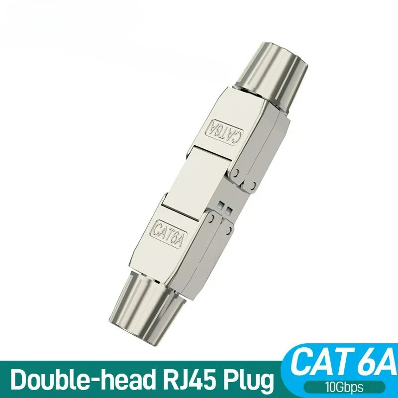 Cat7 Cat6a RJ45 LAN Extension Shielded Networking Plug LSA Network Cable Connector Tool-Free for Installation Cables Ethernet
