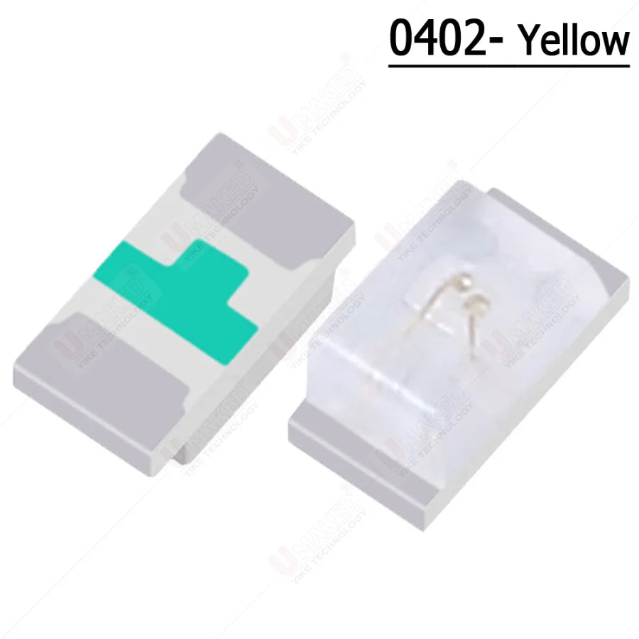 1000Pcs 0402 SMD LED Diodes Chip  Warm White Red Green Blue Yellow Orange UV Purple Pink RGB DIY PCB Lamp Light Beads Emitting