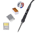 JCD Electric Soldering Iron Kit 80W LCD Digital Display Adjustable Temperature 220V/110V Solder Iron Welding Repair Tools 908S