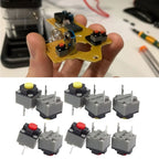 5PCS Kailh Mute Button 6x6x7.3mm Square Silent Switch Mouse Micro Switch Repair Parts Replace Rectangle Micro Switch