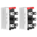 2pcs Bridges Rectifier Metal 3 Phase Full Bridges Diode Dc To Ac-Power Rectifier For Industrialised Remote Control Systems Power