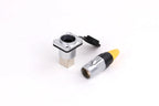 10pcs Waterproof D type RJ45 Connector Female to Female Socket Metal Shell Chassis Panel Mount Network Ethernet RJ45 Adapter