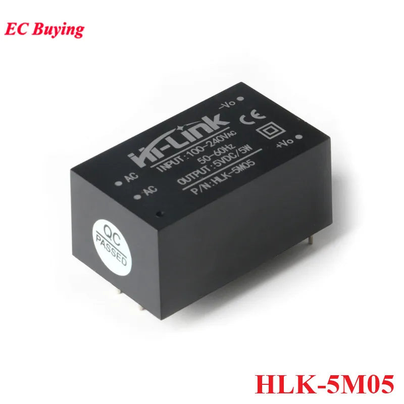 1Pc-2Pcs 5W 220V to 5V/3.3V/9V/12V/15V/24V AC DC Mini Power Supply Module Board Hi-Link HLK-5M03 5M05 5M09 5M12 5M15 5M24 5M05B