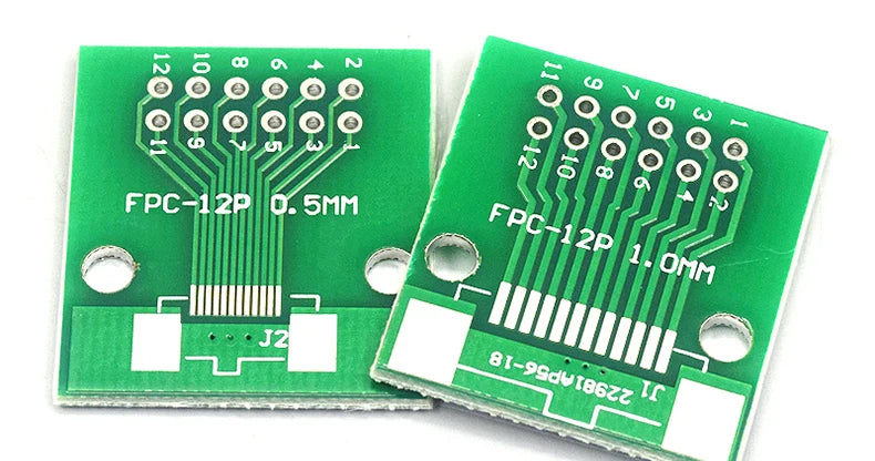 1PCS  Test Board FPC 4 8 10 12 20 30 60 Pin PCB Double Sided FFC FPC Flex Cable Adapter Pitch 0.5mm 1.0mm to 2.54mm Connector
