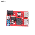 DC 9V 12V 24V 36V To 5V 3A Double USB Charge DC-DC Step-down Converter Car Charging Solar 3A Voltage Regulated Power 〔Nest〕