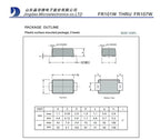 100pcs FR107W 1206 SOD-123FL F7 SMD Fast Recovery Rectifiers Ultra-Thin New Original 1N4007W A7 1N4148W T4 1N5819W S4