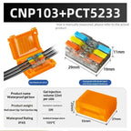 New! 1 Set Waterproof CNP106 IPX8 Mini Gel Wire Connector Junction Box Outdoor Easy Universal Wiring Rainproof Terminal Blocks