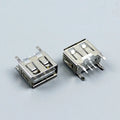1-10PCS NEW A Type Flat Angle 180 Degree Female USB PCB Connector Socket USB Jack Plug