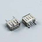 1-10PCS NEW A Type Flat Angle 180 Degree Female USB PCB Connector Socket USB Jack Plug