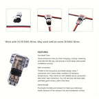 10/100PCS Wire Cable Snap In T2 Connector No-solder No-peel Quick Terminal Connections Joiners Auto Plug Electrical Accessories