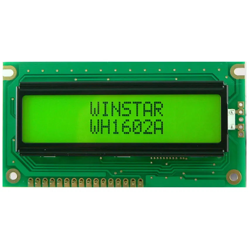 Winstar LCD WH1602A WH1602A-YYH-ET 80x36mm COB STN 6800 Parallel 162 1602 16*2 5V Chracter Dot Matrix LCD Display Module 16x2