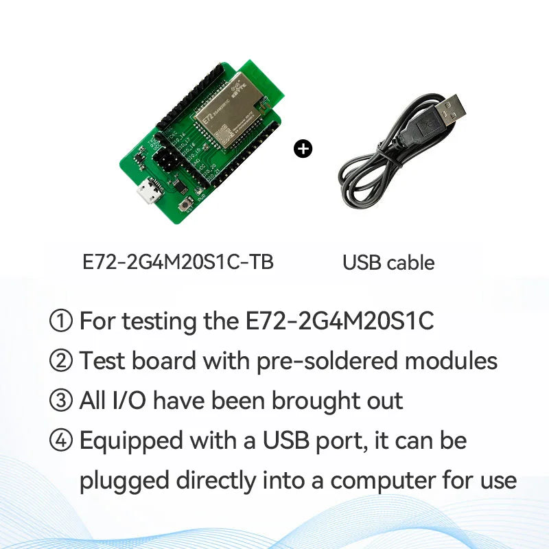 EBYTE E72-2G4M20S1C SoC Series CC2674P10 Wireless Module 2.4GHz BLE Module 20dBm PCB Antenna Small Size Support Multi Protocol