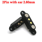 1-10sets 2A DC Magnetic Pogo Pin Connector 2Pin 3Pin 4Pin  5Pin Pogopin Male Female Spring Loaded DC Power Socket 2P 3P 4P 5P