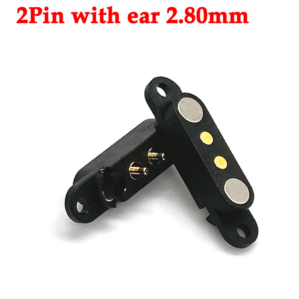 1-10sets 2A DC Magnetic Pogo Pin Connector 2Pin 3Pin 4Pin  5Pin Pogopin Male Female Spring Loaded DC Power Socket 2P 3P 4P 5P