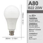 10Pack B22 LED bulb Lamp 220V 110V No flicker 8W 9W 12W 18W 24W Hight birght Warm lighting for home derection