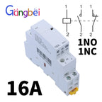 Modular Household Contactor 220V ICT 2P 16A 20A 25A 2NC 2NO 1NO 1NC 50/60Hz