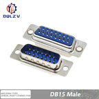 DB15 DB25 DB9 DB37 Parallel Serial Port Fmale/Male Solder Connector+Plastic Assemble Shell Cover 37 9 15PIN VGA Adapter