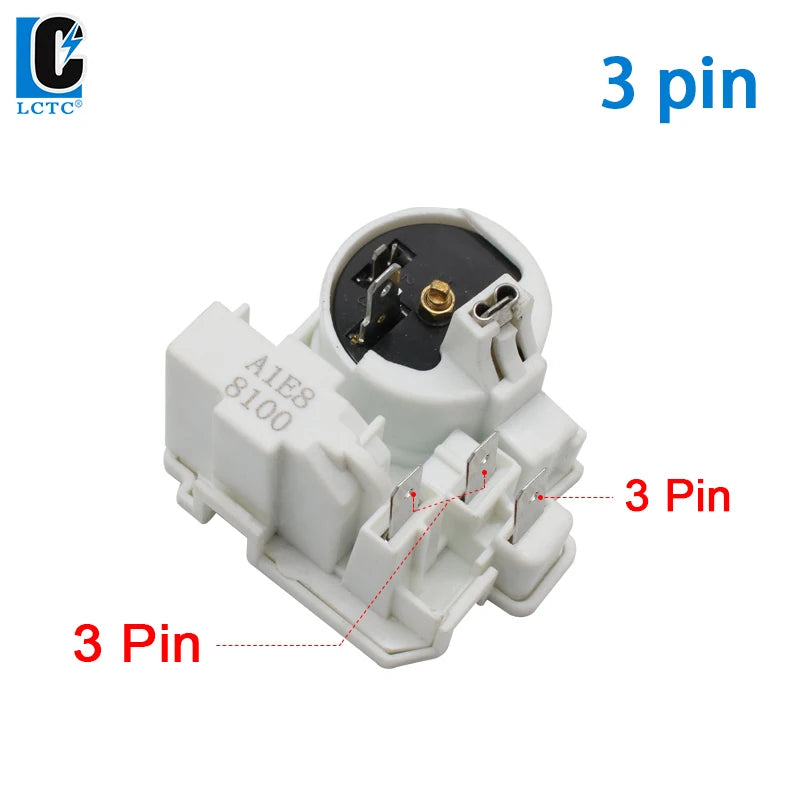 LCTC Starter Relay For Refrigerator Parts PTC Fridge Freezer Compressors Relay Overload Protector