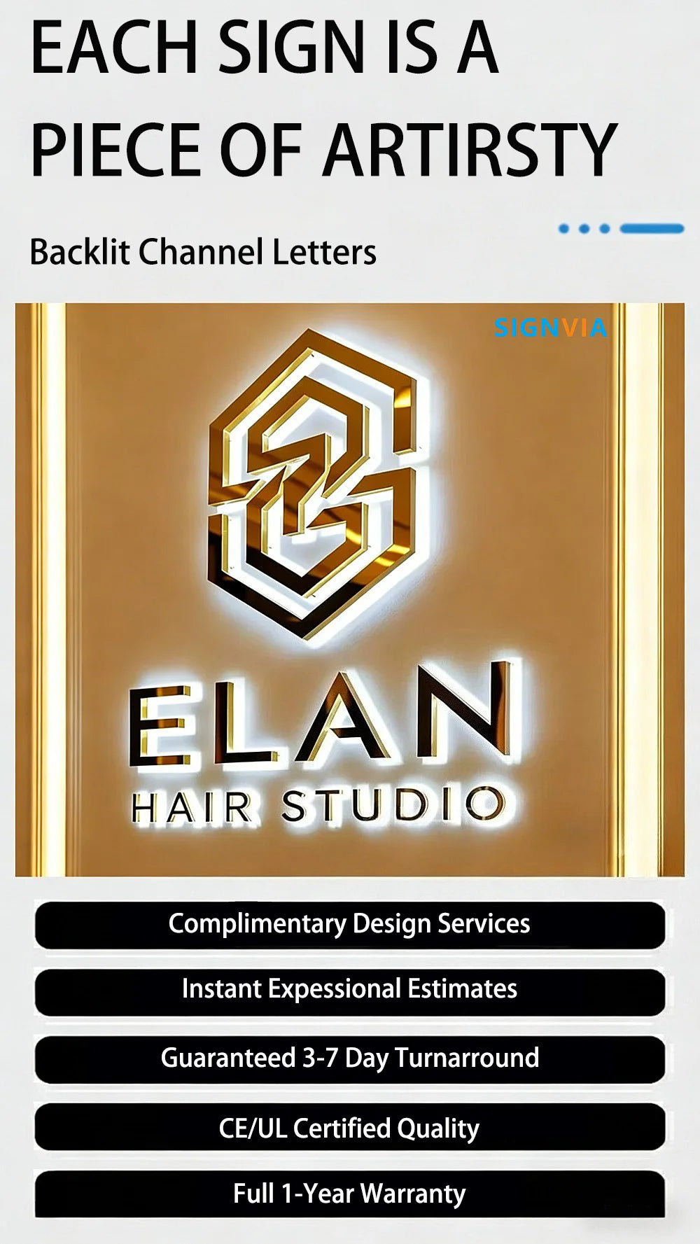 3D Custom Luxury LED Luminous Acrylic Metal Wall Letters - Business Logo Signboard for Cafe Wall Decor & Commercial Advertising