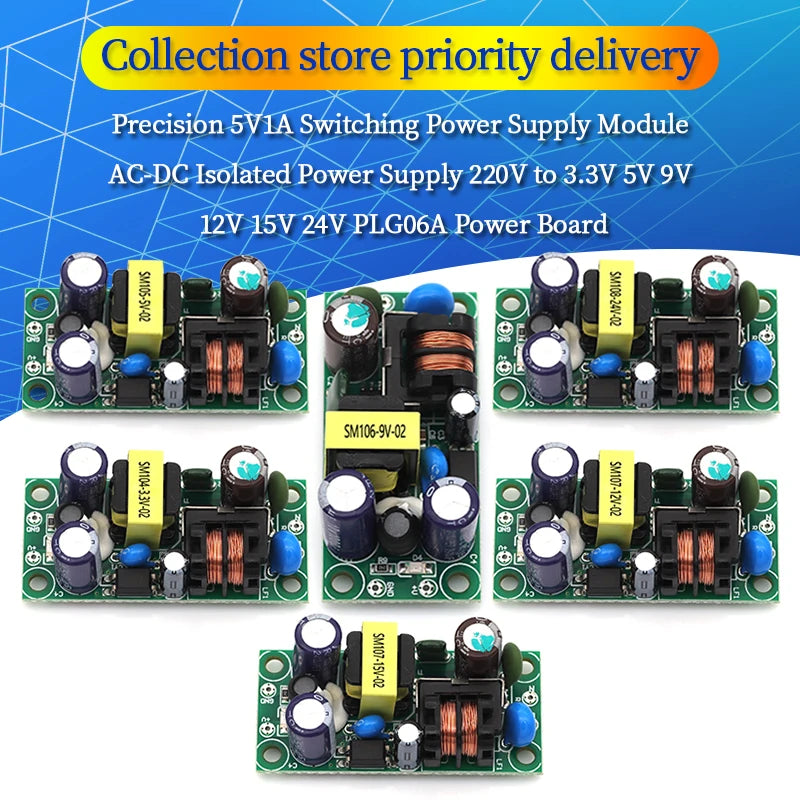 AC-DC Isolated Switch Power Supply Module Buck Converter Step Down Module AC 220V to DC 3.3V 4W 5V 9V 12V 15V 24V