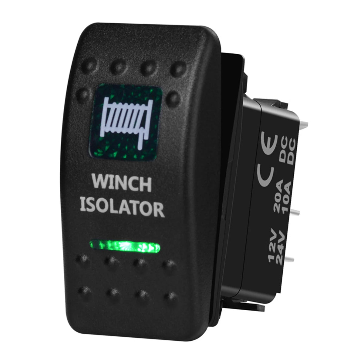 12V/24V Marine Rocker Switch Green LED SPST ON-OFF & DPDT ON-OFF-ON Momentary Toggle for 4x4 Off-Road RZR ATV ARB Carling Style