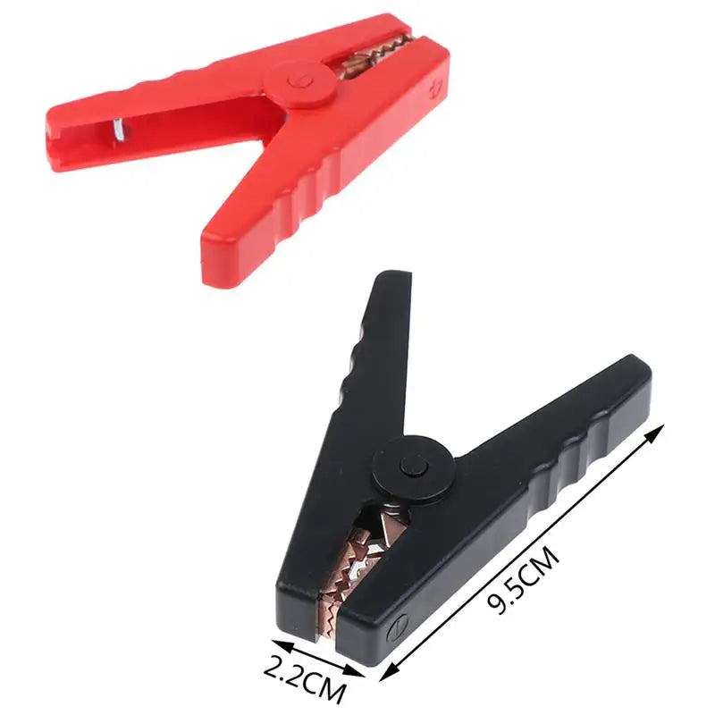100A Crocodile Alligator Clips Car Battery Insulated Clip Clamp Connector For Electrical Battery Chargers 2pcs