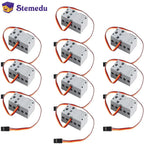 1/4/10pcs 360 Degree 2KG Grey Geek Servo Motor Remote Control for Geekservo 2kg 360 4.8V- 6V for Micro:bit Raspberry Pi DIY Toy