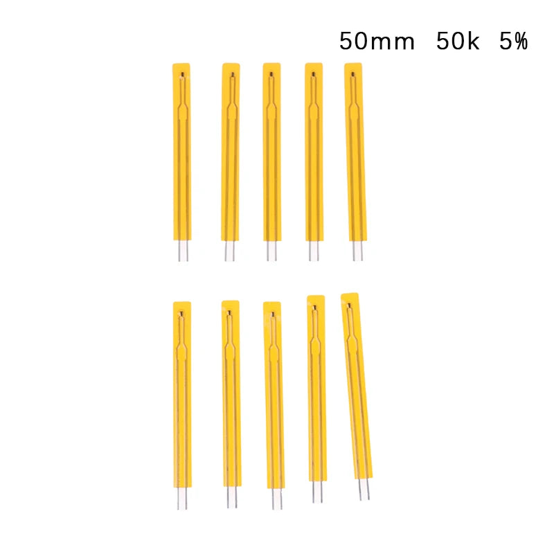 10pcs NTC Thin Film Thermistor 2.5cm 5cm 3950 10K 50K 100K MF5B SMD 1% 5% Temperature Sensor