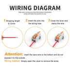 10/50 PCS Universal Compact Mini Fast Wire Connectors Lever Nut Crimp Splitter Electrical Conductors Push-in Home Terminal Block