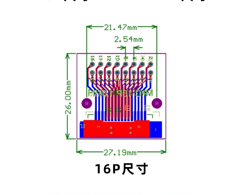FPC/FFC Adapter Board Welded 0.5mm/1.0mm Pitch Connector Turned Straight Into 2.54 Flexible Cable Adapter Seat 4P 6 8P 10P~80Pin