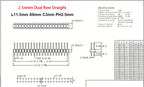 10pcs 1.0mm 1.27mm 2.0mm 2.54mm Pin Header Double Row Male 1/2~40P Breakaway PCB Board Connector Strip Pinheader 1*2/2P 4P 6-40p
