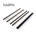 5 20 100 Pcs 2.54 MM Pitch Pin Header Male Dual Straight 90 180 Degree Single Row Right Angle SMD 1x40 Pin 2x40 Position