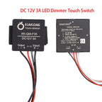 DC 12V 3A Touch Switch Sensor Stepless LED Inductive Dimmer Bathroom Mirror Lamp Dimming Control Switch for Led Light Mirror