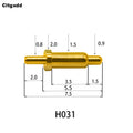 5pcs Pogo Pin Connector Pogopin Battery Spring Loaded Contact SMD Needle PCB 2 3 4 5 6 7 8 9 10 12 14 MM Test Probe H021 - H040