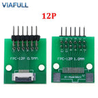 0.5mm FPC/FFC Breakout Board with Right Angle Male Pins, Pre-Soldered 2.54mm DIP Adapter for Flat Ribbon Cable, 4-80P