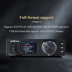 Lossless HIFI Audio Decoder 2pcs ES9038Q2M DAC DSD256 384KHz Lossless Decoding Music Player QCC3095 Bluetooth 6.2 AMANERO Module
