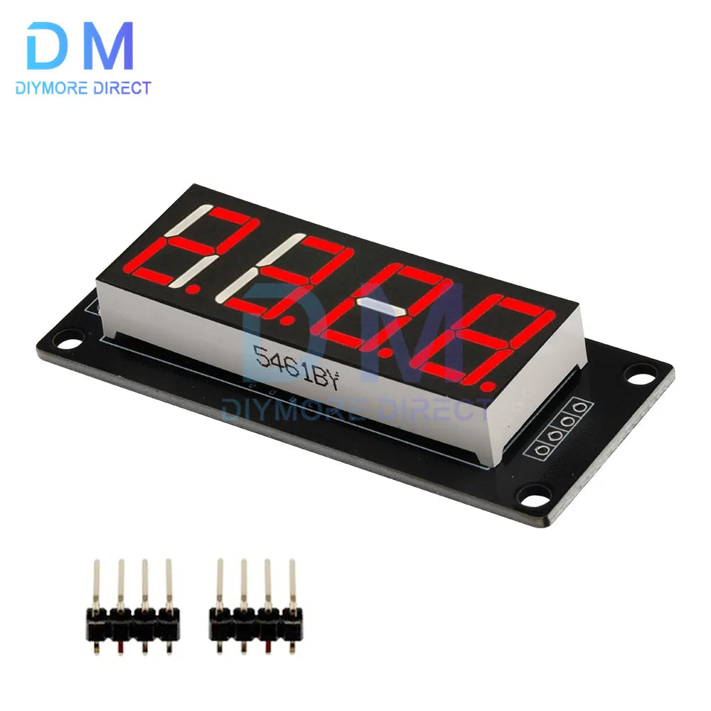 TM1637 LED Display Module for Arduino 4 Digit 7 Segment 0.56 inch Time Clock Indicator Tube Module Red Blue Green Yellow White