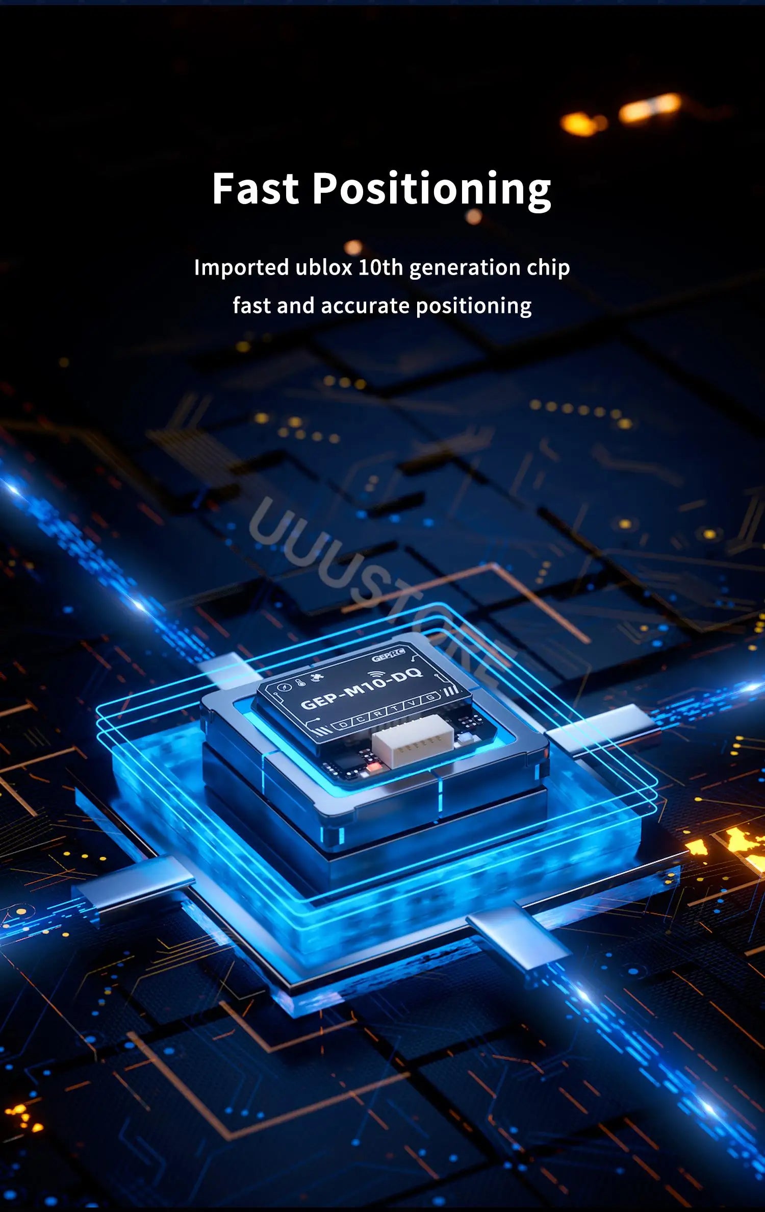 GEPRC GEP-M10 Series GPS Module Integrate SBAS Joint Positioning M10 Chip QMC5883L Magnetometer DPS310 Barometer For FPV Drone