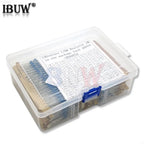 130 Values 1/4W 1/6W 1/2W 1W 2W 1% Metal Film Resistors Assorted Pack Kit Set Lot Resistors Assortment Kits Fixed resistor 10k