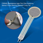 FSR402 Resistive Thin Film Pressure Sensor Compatible With Long Tail Sensing Range Of 0g-10kg Sensing Area 1.27cm / 0.5"
