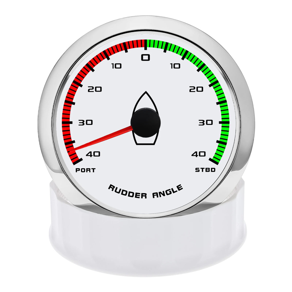 12V/24V STBD PORT Rudder Angle Meter 85mm Rudder Angle Indicator with 0-190 ohm Rudder Angle Sensor 7 Color Backlight Customized
