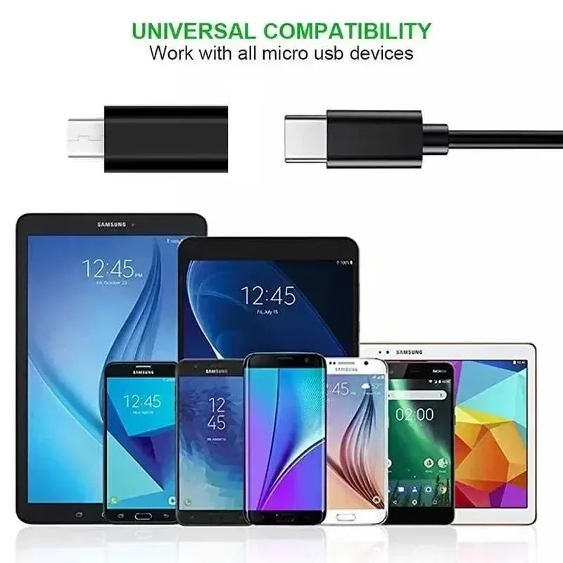 10-1Pcs Type C Male To Micro USB Female Adapter OTG Converter Micro-B To USB-C Connector Phone Charger Cable Adapter For Samsung