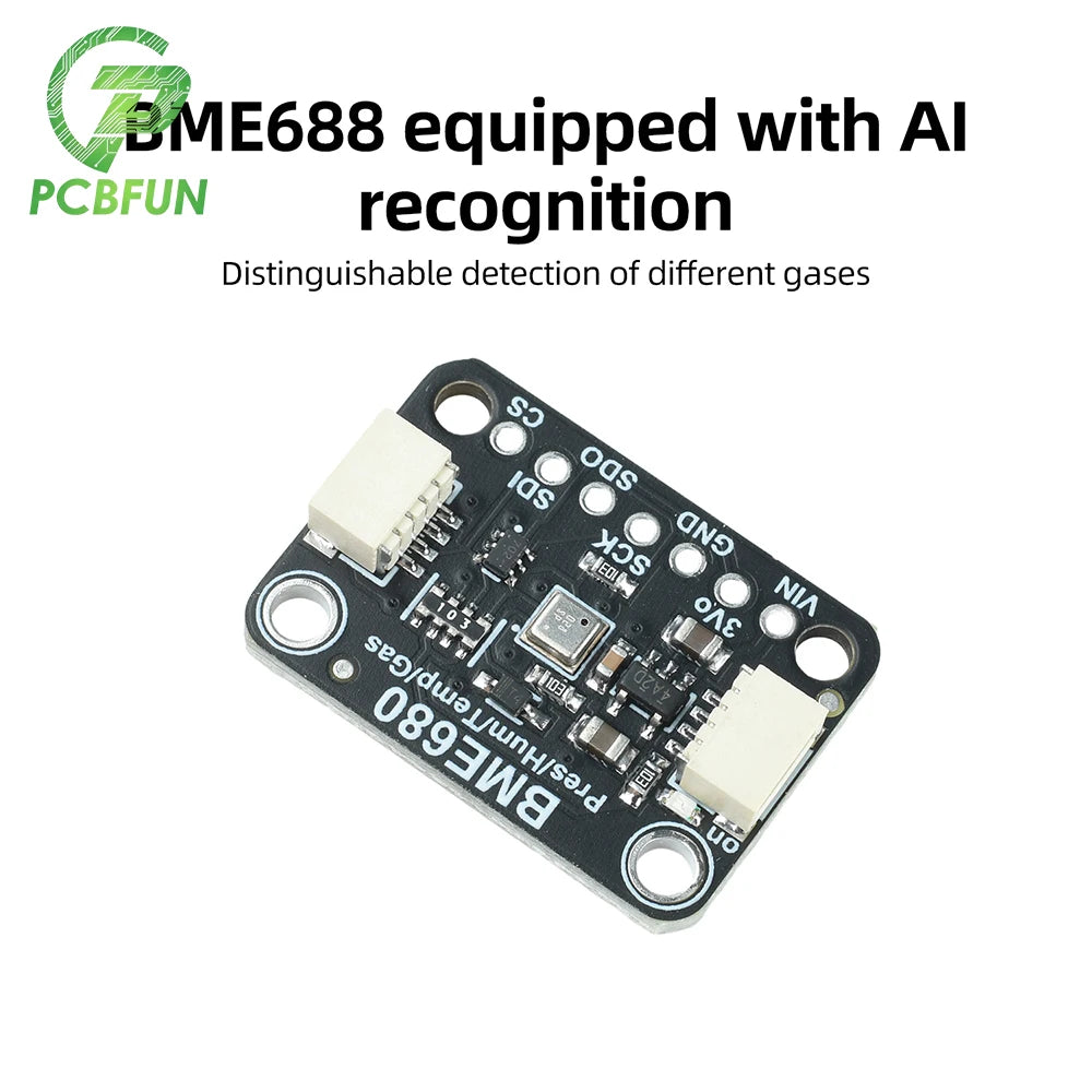 BME688 Sensor Module BME680 Air Quality Sensor VOC Temperature Humidity Pressure Sensor Low‑Power I2C Gas Sensor For Smart Home